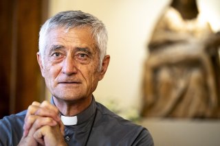 L'évêque de Sion Jean Marie Lovey est l'un des évêques de Suisse qui s'est présenté devant les médias mercredi, au lendemain de la publication d'une étude de l'Université de Zurich sur les abus sexuels au sein de l'Eglise catholique.